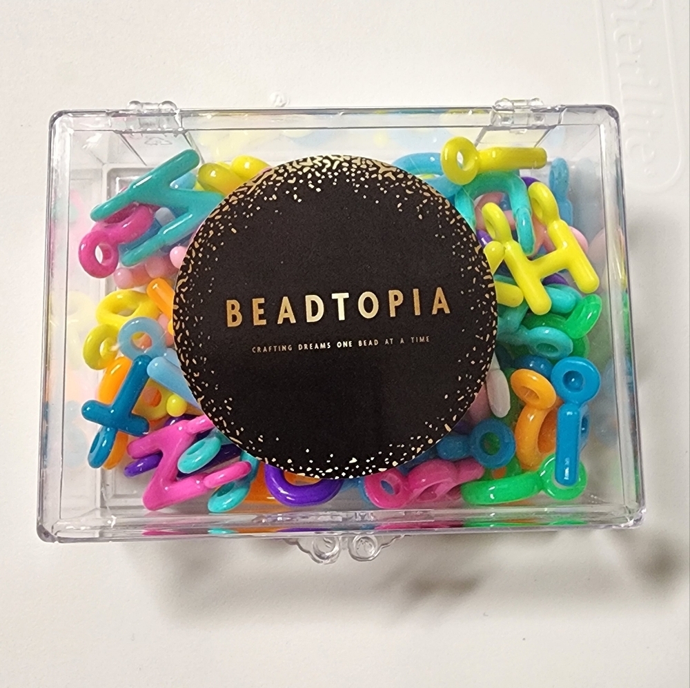 Beadtopia Acrylic Multicolor Letter Alphapets Bracelets Jewelery Making New - Picture 4 of 5
